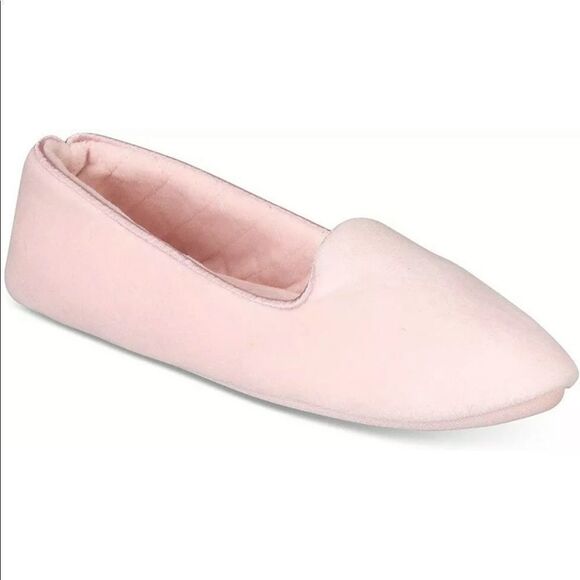 Charter Club Pink Memory Foam Slipper Loafers Small New - Picture 1 of 3